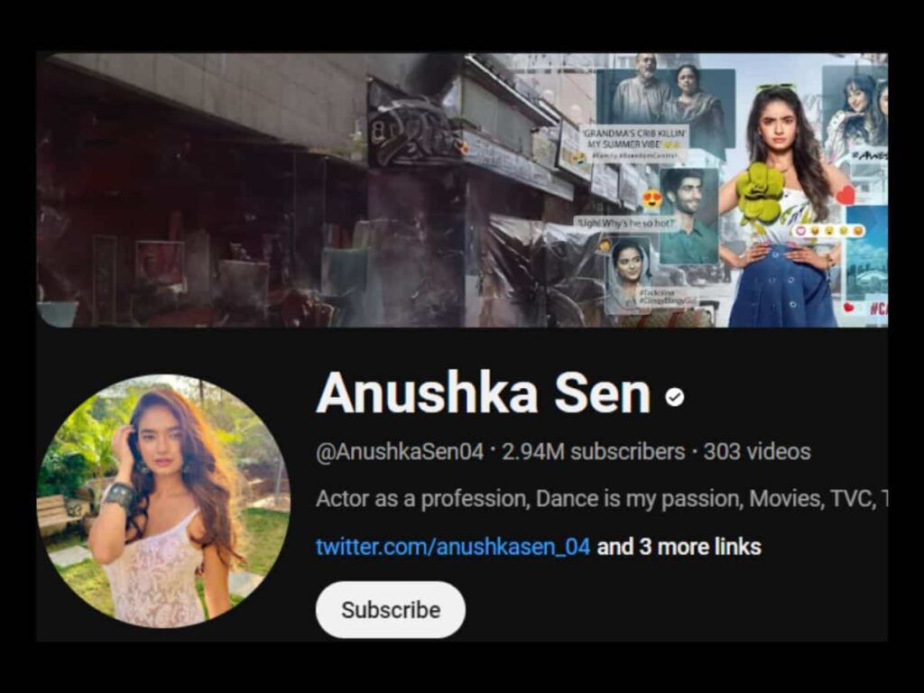 Anushka Sen Youtube